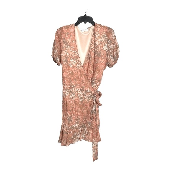 SAGE the label monarch peach wrap dress size L - Picture 3 of 8